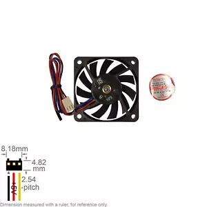 Fan Muffin Cooling DC 5V DC5V 5VDC 60mm 60x60x10 Evercool EC6010M05CA NO Label - Picture 1 of 4