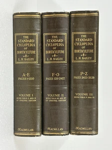 Standard Cyclopedia of Horticulture Hardcover L H Bailey 1925 Complete Set of 3 - Imagen 1 de 9