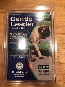 X-Large Black Petsafe Gentle Leader Schnellspanner Kopfband mit Trainings-DVD - Bild 1 von 2