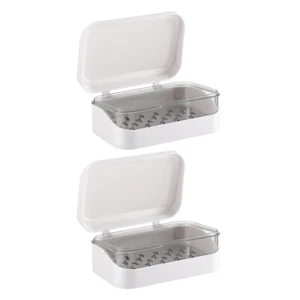2pcs Bathtub Soap Container Travel Soap Case Bar Soap Shampoo Bar Soap Holder - Picture 1 of 12