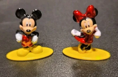Lote de 2 figuras de metal nano JADA de Mickey Minnie Mouse Disney Foto 1 de 4