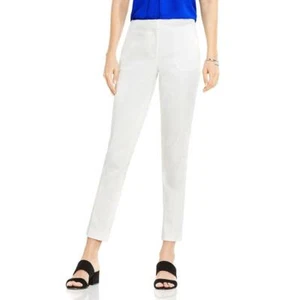 PANTALONI CAPRI VINCE CAMUTO COMPLETAMENTE FODERATI avorio crema RAYON/POLIMISTO TAGLIA 6 nuovi con etichette - Foto 1 di 8