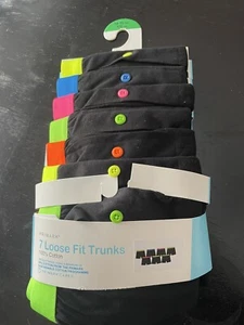 Primark 7 boxer ragazzo - mutanda - short nero elastico colorato tg 14-15 170 cm - Foto 1 di 6