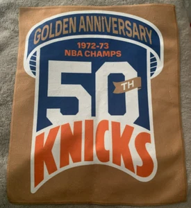NY KNICKS RALLY TOWEL SGA 50th ANNIVERSARY 1973 CHAMPIONS MSG NYC NBA BASKETBALL - Picture 1 of 3