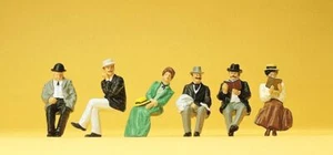 Seated Passengers 1900 (6) Exclusive Figure Set Preiser 12190 - Picture 1 of 1