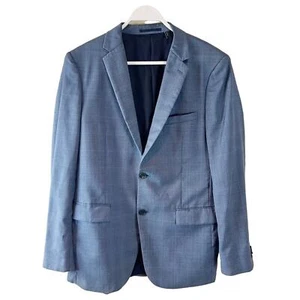 Theory Men's Wellar Camley Suit Jacket Sz 42R Two Button Blue Long Sleeve wool - Picture 1 of 10