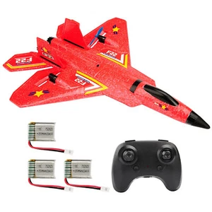 F22 2.4G Remote Control RC Plane 2CH 3-Axis Gyro Airplane Glider LED Fighter Toy - Picture 1 of 17