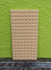x1 Placa Base Lego Placa Base Moc Placa de Construcción Bronceado 8x16 NUEVO ESTILO - Imagen 1 de 2