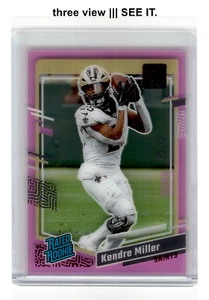 KENDRE MILLER 2023 Panini Clearly Donruss RC Rated Rookie FOTL Pink 02/10! - Picture 1 of 6