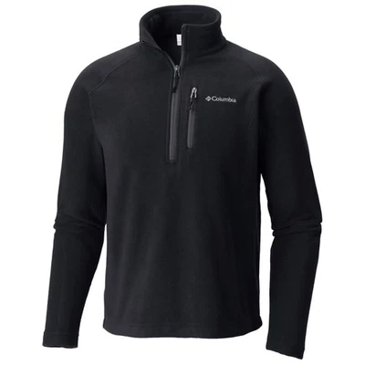 Columbia Mens Fast Trek III Half Zip Fleece Pullover - Black - Image 1 of 2