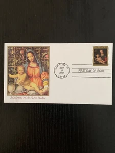 Stamps US First Day Cover 92, Scott 4206, Madonna of the Carnation, See Picture - Picture 1 of 2