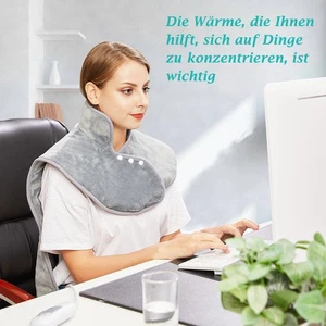Heizkissen Für Rücken Schulter Nacken 60X100Cm Wärmekissen Mit Abschaltautomatik - Bild 1 von 10