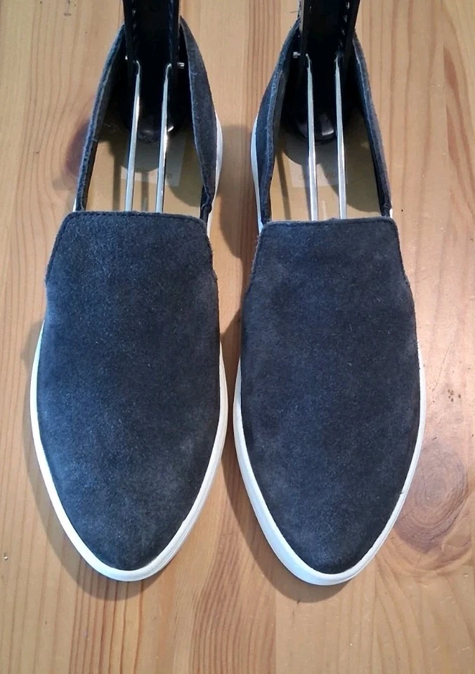 Dolce Vita Mujer Skyla Tenis Sin Cordones D'Orsay Gris Gamuza Talla 6M Cebada Usadas! Foto 1 de 4