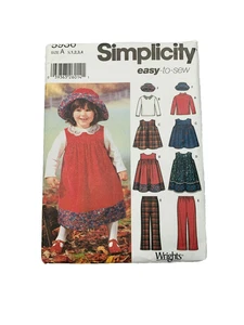 Simplicity 5936 Schnittmuster Kleinkinder Pullover Hose Mütze Strick Oberteil Gr. Z1/2 1 2 3 4 - Bild 1 von 2