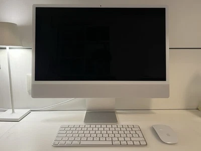 Apple iMac 24" (256GB SSD, Apple M1, 3,20GHz, 8GB, GPU 7‑core) Argento -... - Immagine 1 di 4