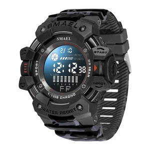 Digital Watch Men Sports Wristwatch Waterproof Led Stopwatch Led Watches Gift - Picture 1 of 3