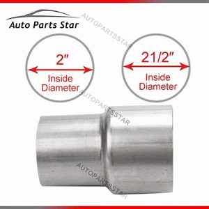 Exhaust Pipe to Pipe Coupling Connector Adapter Universal Reducer 2 ID 2.5" ID - Bild 1 von 6