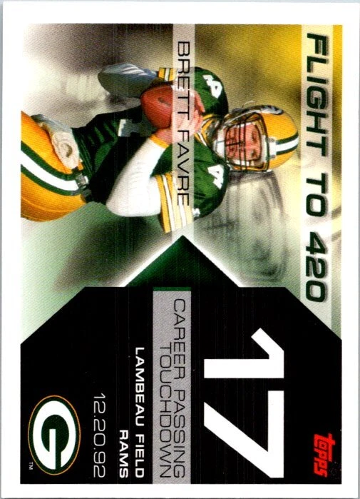 2007 Topps #BF-10 Brett Favre Brett Favre Collection - Image 1 of 2
