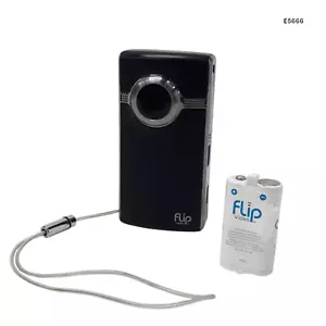 Pure Digital Flip UltraHD U2120B 2nd Gen Black Video Camera Tested Working E5666 - Picture 1 of 11