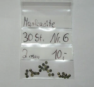 echte Markasit Steine Größe ca 2mm z.B. für Reparaturen 30 Stück Basteln Nr:6 - Bild 1 von 1