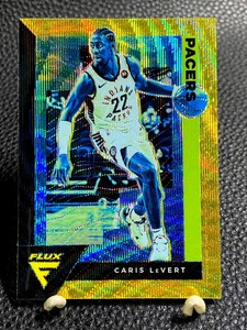 2020-21 Panini Flux #69 Caris LeVert Indiana Pacers SSP Gold Wave Prizm