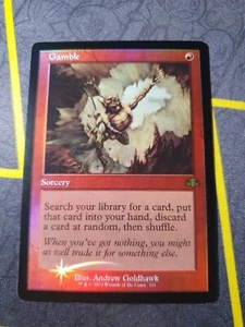Gamble - 321 - Rare Retro Border - Foil - Dominaria Remastered - MTG - Picture 1 of 1