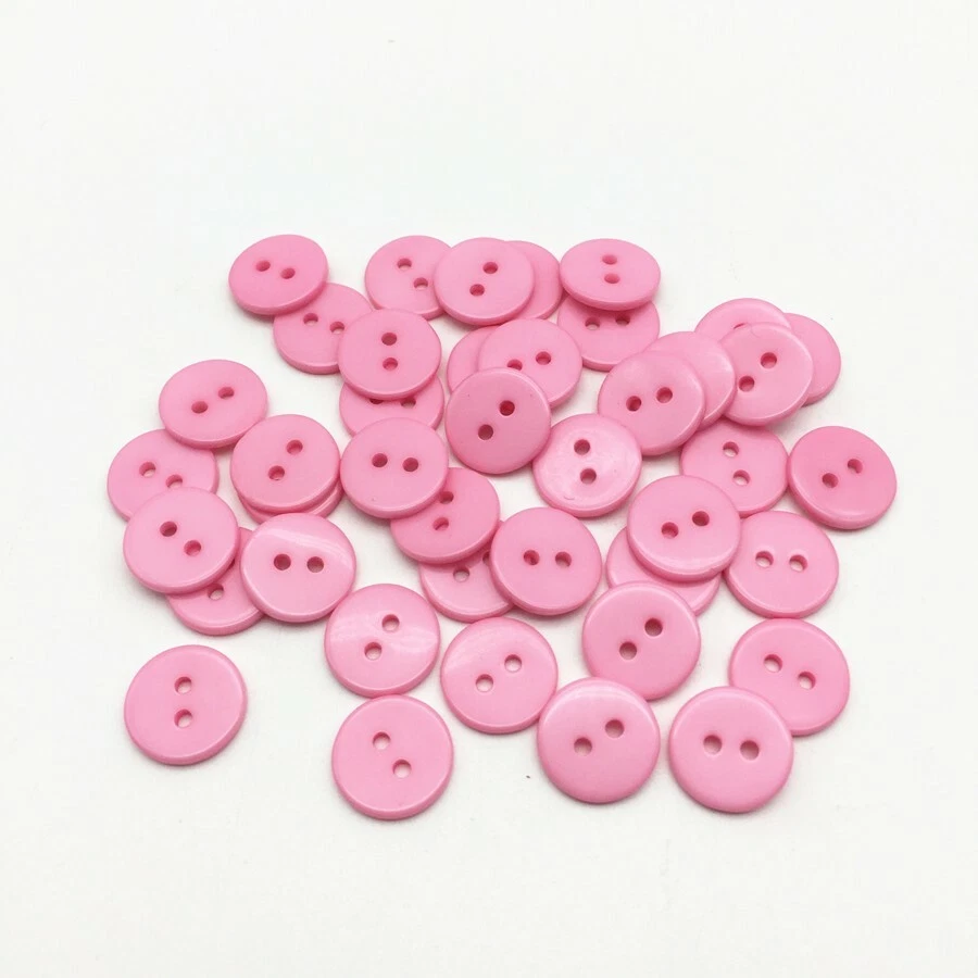 lot 20 bouton scrapbooking 2 trou rose mercerie couture 13 mm coudre création - Photo 1/1