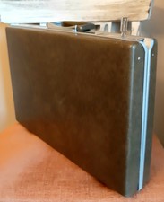 Vintage Samsonite 1963 Attache Classic Hard Shell Slim Briefcase With KEY