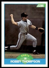 1989 Score Robby Thompson San Francisco Giants #172