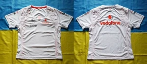 ● MERCEDES MCLAREN FORMULA 1 VODAFONE WHITE SHIRT SIZE WOMEN'S ADULT L ● - Picture 1 of 5