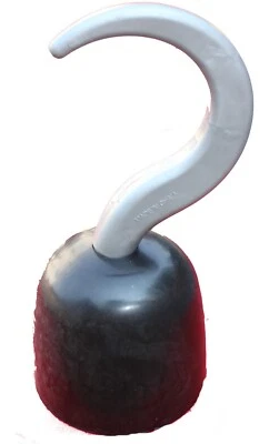 1 Gancho Pirata Plástico Negro Juguete Capitán, Accesorio Disfraz Sin Funda, Talla Única Foto 1 de 4