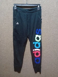 Adidas Girls Black Athletic w/Logo Leg Pants Size XL (16) - Picture 1 of 6