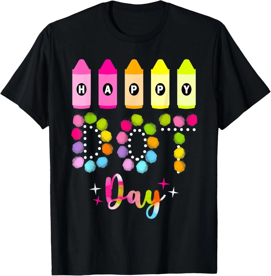 Camiseta Unisex Dot Day 2024 Teachers Colorida Lunares Día Regalo Foto 1 de 1