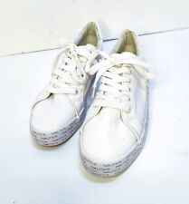 Nautica Calera 4 White Man Made Leather Low Top Women's Sneakers Size 6.5