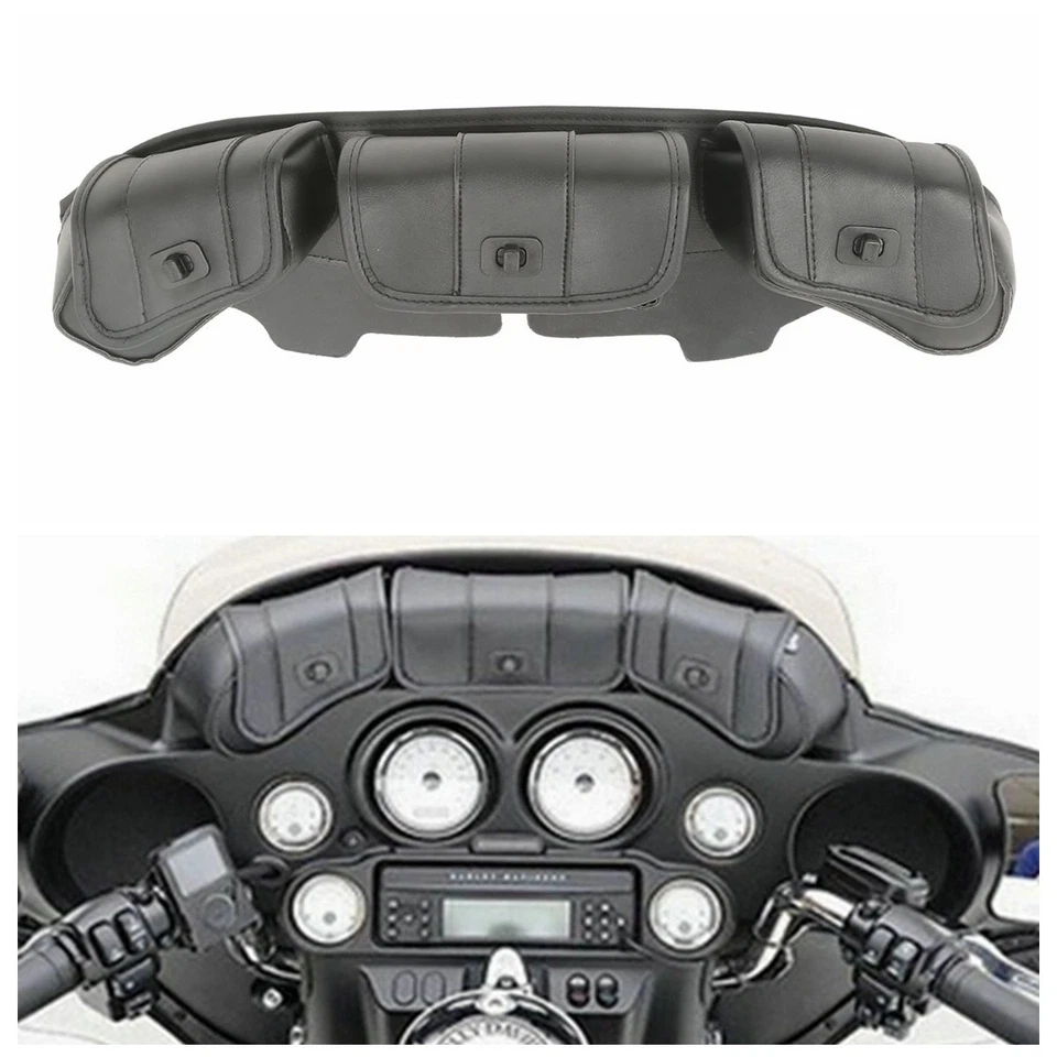 Sillín de parabrisas 3 bolsas bolsa apto para Harley Electra Street Glide FLHX 1996-2013 Foto 1 de 4