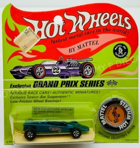 Hot Wheels Redline LOTUS TURBINE Aqua HK Black Interior NEW in BLISTERPACK !!! - Picture 1 of 6