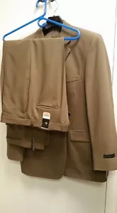 Traje y pantalón marrón J. Ferrar nuevo con etiquetas ~ chaqueta talla 42R pantalón talla 38/30 - Imagen 1 de 10
