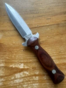 Vintage Western USA W75 Double-edged Fixed Blade Boot Knife Dagger - No Sheath - Picture 1 of 12