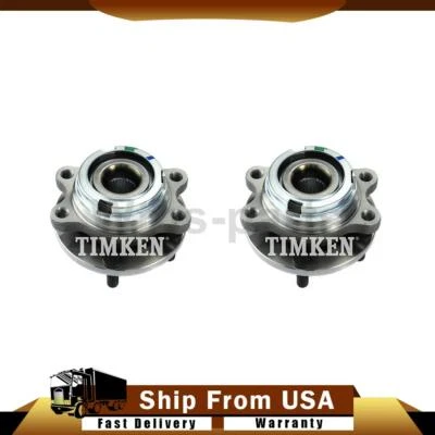 Conjunto de cojinete de rueda delantera y buje 2x para Nissan Quest 2004-2009 tracción delantera Foto 1 de 4