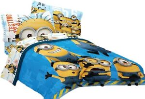 Twin Minions Bed Sheets For Kids, Minion Bedding Set Twin