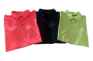 ALL IN MOTION~Lot of 3~Boy’s Multicolor Golf Polo Shirts~Size M (8-10) - Picture 1 of 14