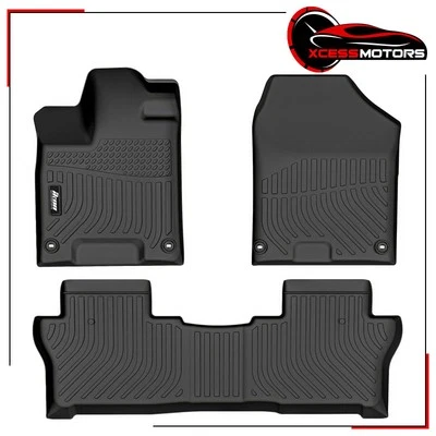Fits 19-25 Honda Passport& 16-22 Honda Pilot TPE Floor Mats Liner Carpets Guard - Image 1 of 4