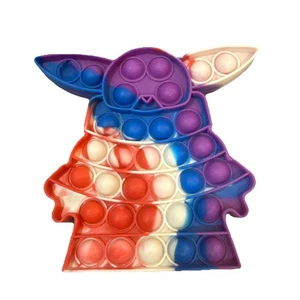 Star Wars Baby Yoda Pop - Silicone Fidget Bubble Popper Sensory Toy approx 6.1" - Picture 1 of 2