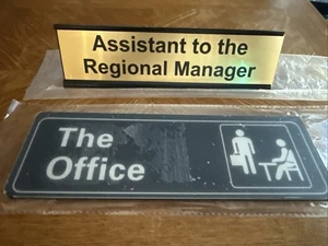 The Office Show Assistant To The Regional Manager Desk Plate And Door Sign - Picture 1 of 1