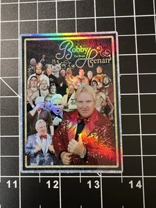 Bobby Heenan Black Sports Card Themed Holographic Sticker 2.5in x 3.5in - Picture 1 of 2