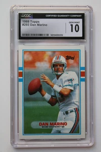 1989 Topps #293 Dam Marino CGC graded 10 Gem Mint - Picture 1 of 2