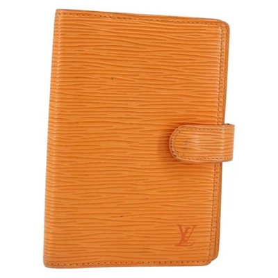 Auténtica cubierta planificadora de día naranja mandarín R2005H BA8371 LOUIS VUITTON Epi Agenda PM Foto 1 de 4