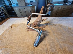 Antique 12" McIntosh & Heather Hand Drill Brace Cleveland 4512 1903-1911 - Picture 1 of 16