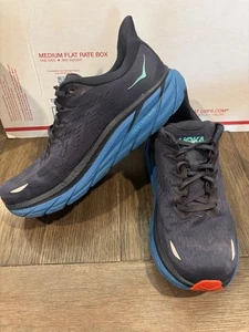 Zapatos para correr Hoka Clifton 8 para hombre talla 10,5 E, azul marino medianoche - Imagen 1 de 17