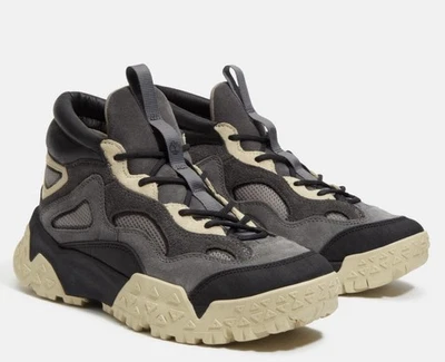 Timberland Motion Scramble Senderista Botas Medianas Para Hombres Talla 10.5 Negro Nubuck Nuevas $400 Foto 1 de 4